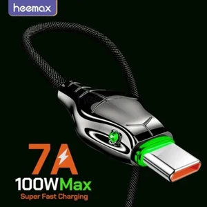 100W USB Type C Braided Cable Fast Charging Cord Data Charger For Samsung 3M - Picture 1 of 11