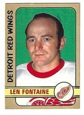SCARCE 1972 OPC HI #244 LEN FONTAINE ROOKIE NRMT+ - NICE CARD !!!!!!!!!