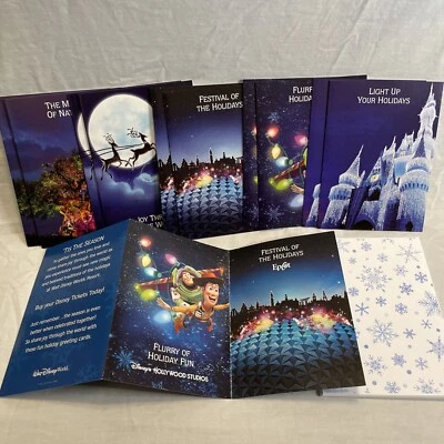 Walt Disney World Christmas Greeting Cards Holiday Set Of 10 Castle Toy Story - Image 1 of 4