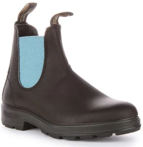 Blundstone 2207 Slip On Coloured Elastic  Womens Boots Black Blue Size 3 - 8 - Picture 1 of 6