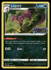 Tarjeta Pokémon Liepard NM SWSH187 SWSH: Espada y Escudo Promocional - Imagen 1 de 2
