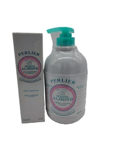 Perlier White Almond Bath Cream & Oil Set Moisturizing & Nourishing - New - Picture 1 of 8