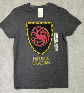 House of the Dragon Charcoal Grey Womens's Graphic T-Shirt - Small New With Tags - Picture 1 of 7