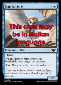 MTG HARRIER STRIX FOIL EXC - STRIGE PREDATRICE 52 - OTJ - MAGIC - Picture 1 of 1