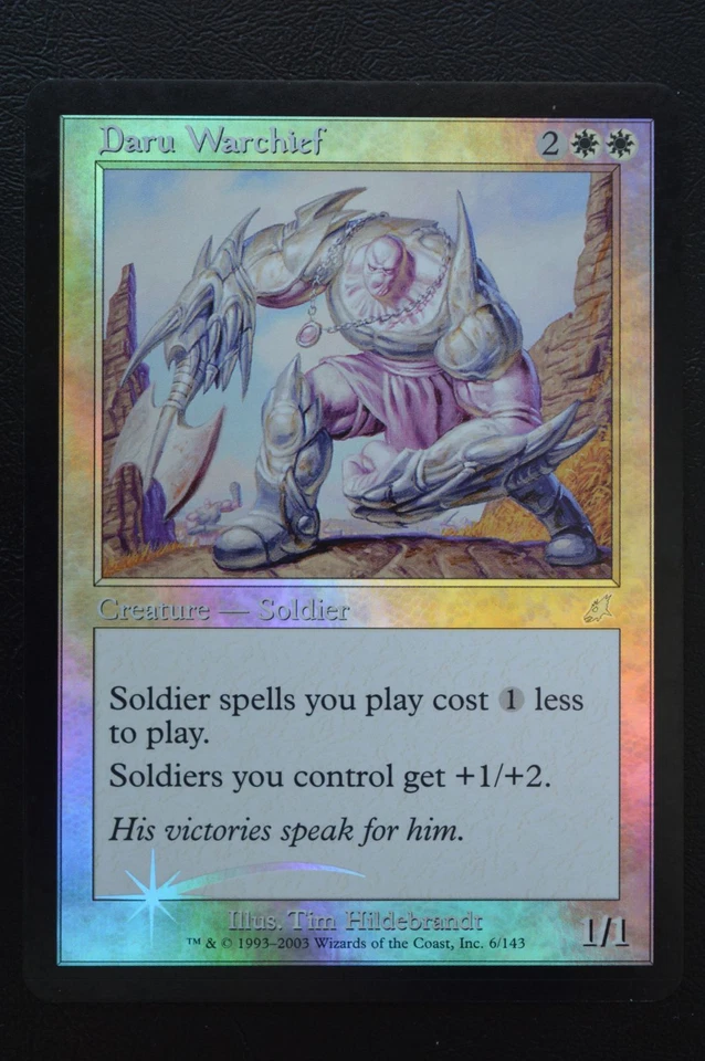 Magic The Gathering MTG DARU WARCHIEF FOIL Scourge LP Lightly Played - Image 1 of 2