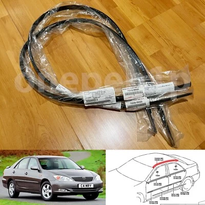 02-06 Genuino Toyota Camry ACV30 Techo Goteo Lateral Acabado Moldura Sello Goma Borde Foto 1 de 4