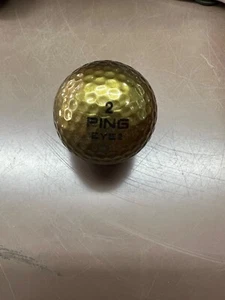 BOLA DE GOLF PING-RARA ORO MACIZO PING EYE2 #2 ¡¡SIN LOGOTIPO GRADO 9,8/10!!️ - Imagen 1 de 4