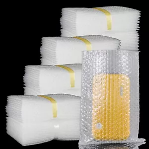 200Pcs Clear Bubble Out Bags, 15x20 CM Bubble Pouches Bags for Shipping, Doub... - Picture 1 of 7