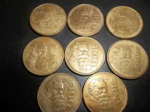 8 monedas de ocho mexicanos 100 pesos 1987 - Imagen 1 de 9