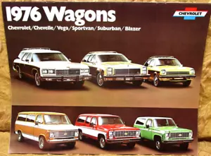 1976 Chevrolet WAGONS/VANS Suburban/Blazer 20 page sales brochure -FREE SHIP! - Picture 1 of 4