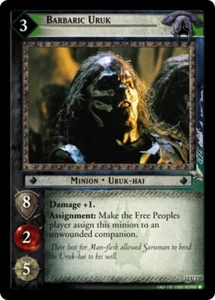 LOTR TCG Barbaric Uruk (12U135) Black Rider - Picture 1 of 1