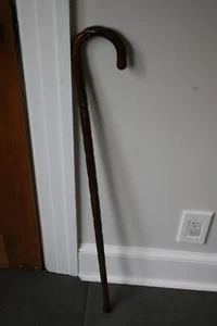 Elegant Handcrafted Wood Walking Stick 36" Red Oak Cane - Picture 1 of 6
