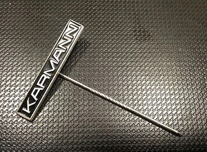 Karmann Anstecknadel schwarz lackiert 31x5mm ca 1979-1983 alt+original - Picture 1 of 1