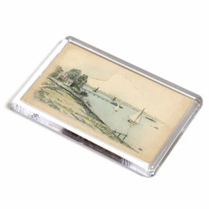 FRIDGE MAGNET - Vintage Isle of Wight - The Green and Pier, Yarmouth - Foto 1 di 1