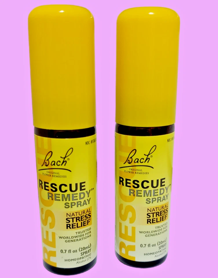 2 упаковки, (20 мл каждый) Bach спасательное средство спрей, новый срок годности. 02/2029 - Изображение 1 из 1