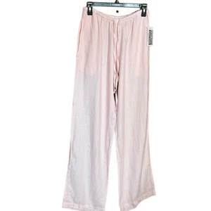 California Threads womens pants Size S 100% linen Barbie pink Lagenlook Boho NWT - Picture 1 of 8
