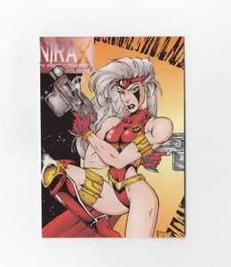 NIRA X CYBERANGEL ENTITY COMICS PROMO TRADING CARD #1 1994 SIGNED! SDCC NM - Picture 1 of 2