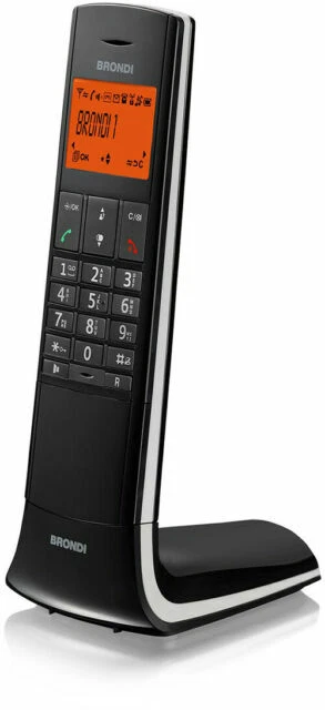 Brondi Lemure Telefono Cordless Identificatore di Chiamata - Nero