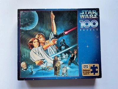 Star wars 100puzzle 1996,Luke & Leia Swing Size 11"x12.5" Brad new Collectible - Image 1 of 4