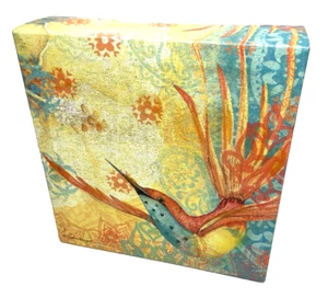 Pintura de pared retro de lienzo estirado Susan Winget The Studio Shop Hummingbird - Imagen 1 de 6