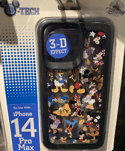 Disney Parks Mickey & Friends D-Tech Case 3-D Clear iPhone 14 Pro Max NEW