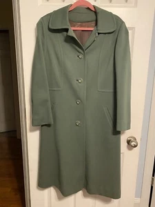 Vintage 1970er Jahre ""Fashionbilt Mantel für alle Jahreszeiten"" grün Midi Kleidermantel Medium - Bild 1 von 7