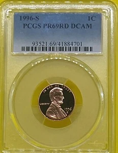 1996 S 1C Lincoln Memorial Cent Proof PCGS PR69 Red DCAM - Picture 1 of 3