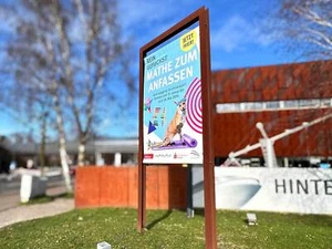 Standschild, Bannersystem in Rostoptik, H=4000 mm - Bild 1 von 7