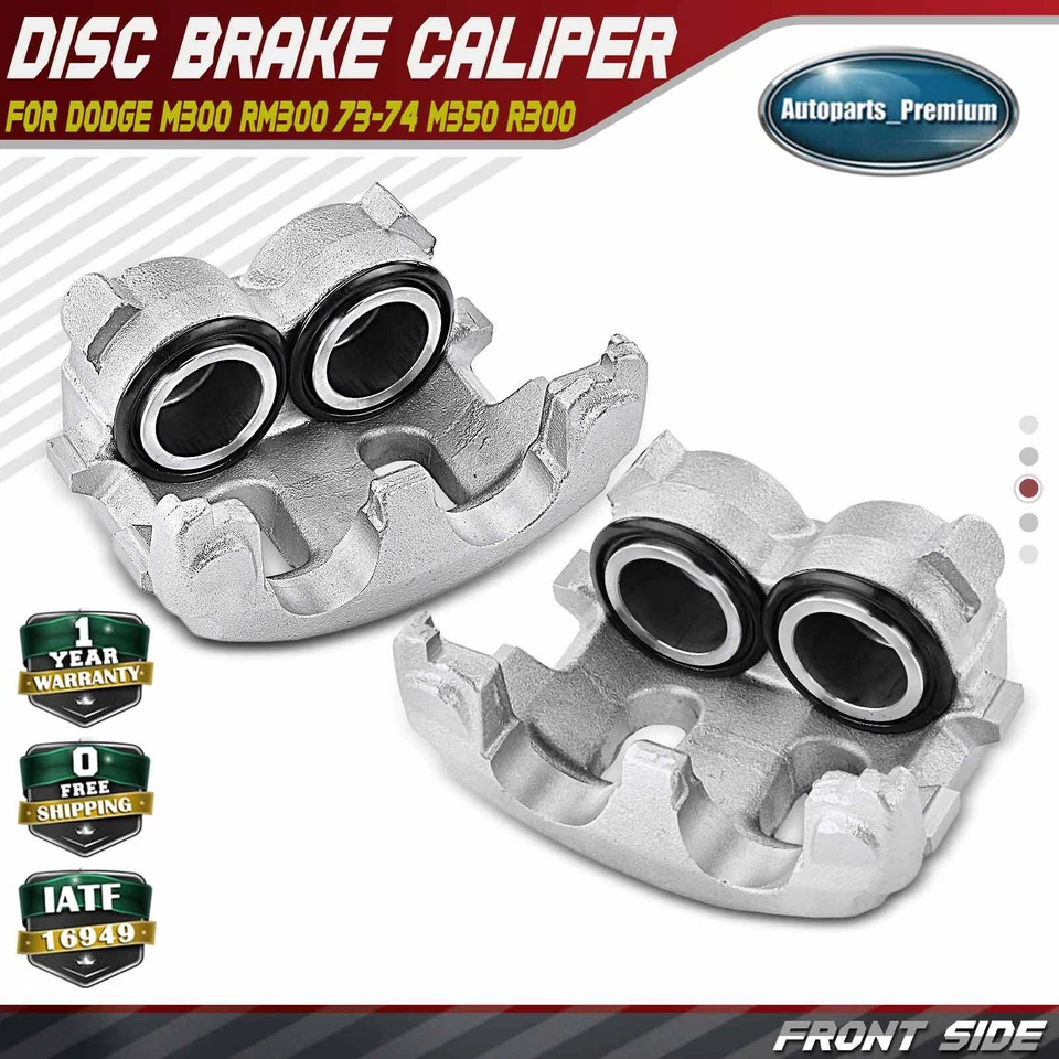 2x Pinza de freno de disco delantera derecha y derecha sin soporte para Dodge M300 M350 R300 RM300 Foto 1 de 4