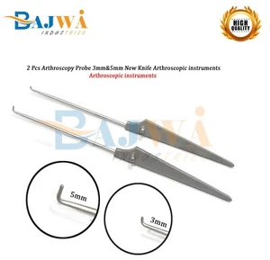 2 Pcs Arthroscopy Probe 3mm&5mm New Knife Arthroscopic instruments - Picture 1 of 4