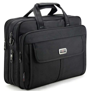 Maletín impermeable de nailon bolso de mano para hombre bolso de negocios 15,6" computadora - Imagen 1 de 6