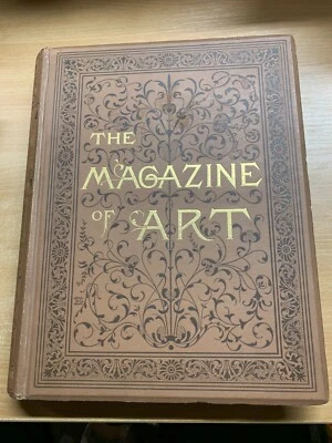 1890 "THE MAGAZINE OF ART" BOUND ISSUES ILLUSTRATED 2.3kg ANTIQUE BOOK (EV3) - Image 1 of 4