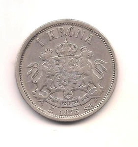 Corona in argento Svezia 1875--- Dettagli forti!! - Foto 1 di 2