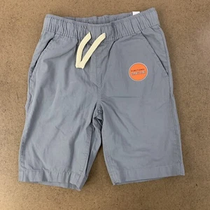 The Children's Place Boys Size 8 Fin Gray Pull On Drawstring Jogger Shorts NWT - Picture 1 of 5
