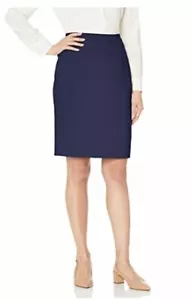 Jones New York Women's Washable Suiting Pencil Skirt Navy Size 2 - Picture 1 of 2