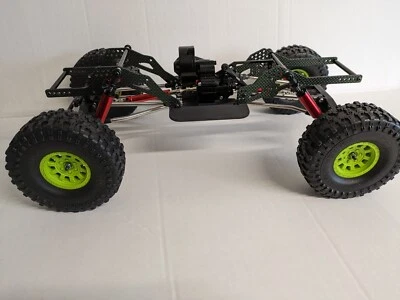 Gcrc Rock Crawler LCG Factory Green Carbon Fibre Caiman C2 Rails Axial Capra... - Image 1 of 4