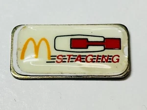 Vintage Old McDonald's Crew Operator Franchise Lapel Hat Pin Corporate Staging - Picture 1 of 1