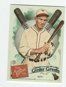 2019 TOPPS ALLEN & GINTER - GINTER GREATS MEL OTT GIANTS #GG-29 - Picture 1 of 7
