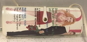 Vintage DIVA Magazine Clutch Handbag with Strap LUTCI BY ANNA SILVEY - Picture 1 of 11