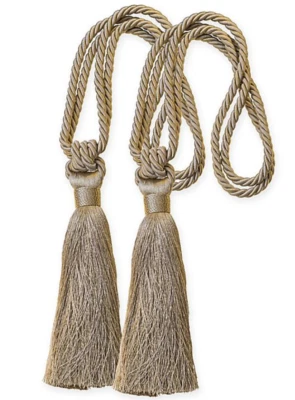 Borla Corbata en Oro Pálido (Juego de 2) Foto 1 de 2