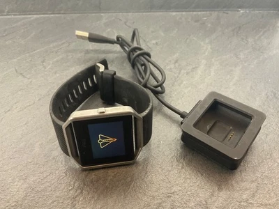 FAULTY Fitbit Blaze Smartwatch, Fitness Tracker, Black Strap, Charger - Image 1 of 4