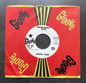 7" Justin Tubb - Prematurely Blue - US Groove Promo - Picture 1 of 1