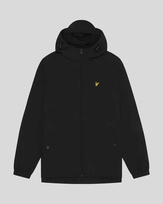 Lyle & Scott - Chaqueta con capucha con cremallera JK464V negra para hombre SS25 Foto 1 de 4