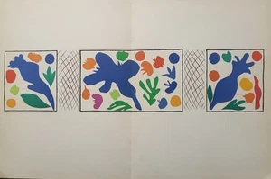 Henri Matisse "Coquelicots"  Original Lithograph Limited Ed.  Mourlot 1958 - Picture 1 of 5