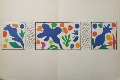 Litografía Original Henri Matisse "Coquelicots" Edición Limitada.  Mourlot 1958 Foto 1 de 4