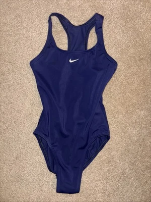 Trajes de baño Nike para niñas en azul - talla mediana jóvenes niñas talla 10 Foto 1 de 3