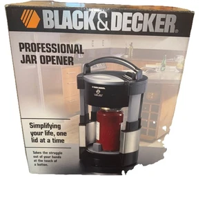 Black & Decker Lids Off Professional Jar Opener Black JW200BM Automatic - Picture 1 of 3