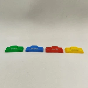 VTG 1962 Milton Bradley Let's Take A Trip Super Highway Board Game 4 Car Pieces - Picture 1 of 11