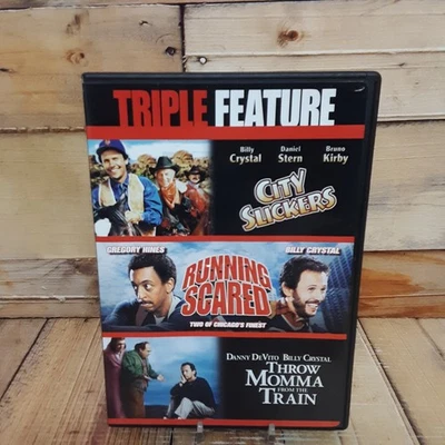 City Slickers Running Scared Throw Momma From The Train DVD Used Triple Feature - Image 1 of 4