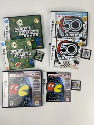 Nintendo DS Games Lot Of 3 Arcade Games Club House Games Classic Game Manual CIB - Image 1 of 4